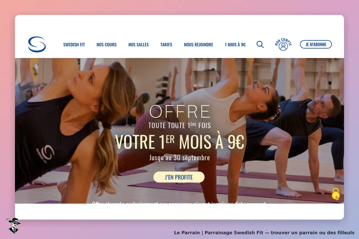 Swedish Fit : des participants à un cours de yoga en salle avec des tapis et un décor lumineux