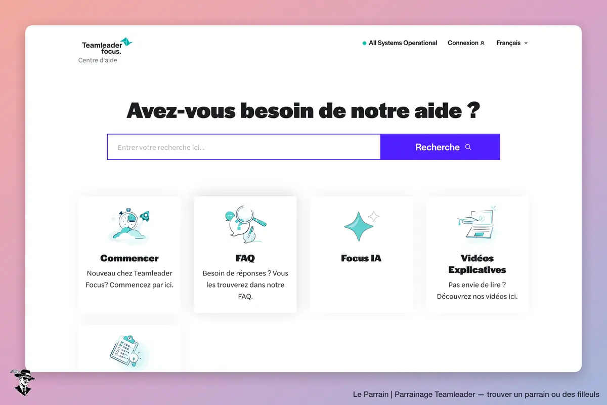 Page d'accueil de Teamleader