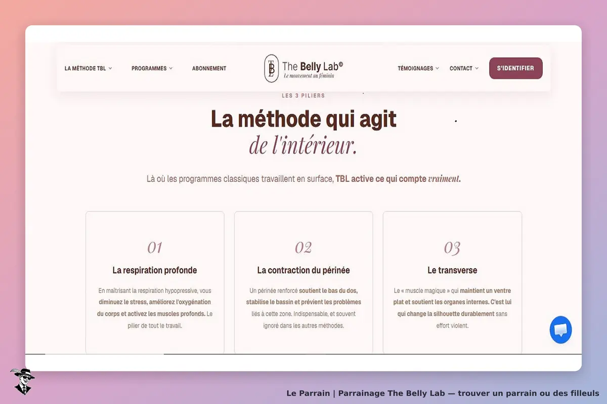 The Belly Lab : présentation de la méthode et des trois piliers de travail sur le corps