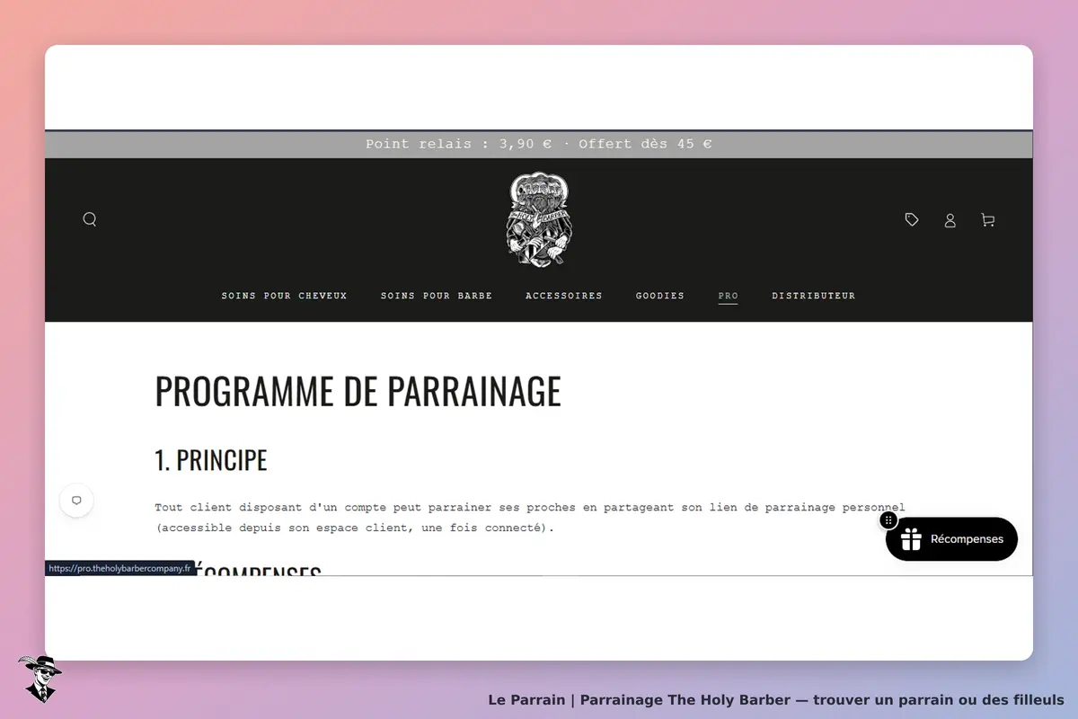 condition parrainage
