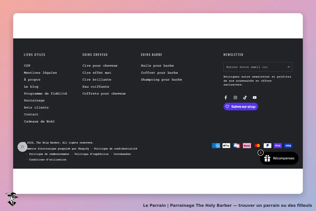 page oficiel