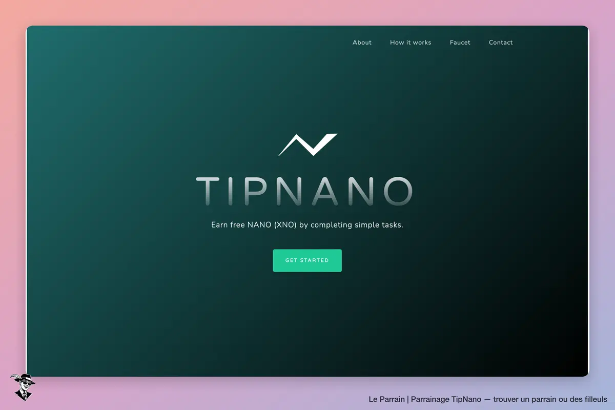 Page d'accueil de TipNano