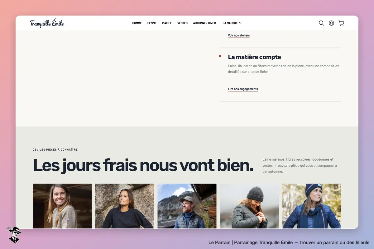 Capture d'écran de Tranquille Émile