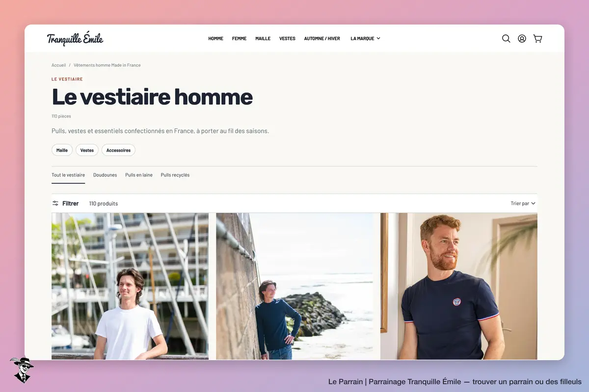 Page catégorie de Tranquille Émile