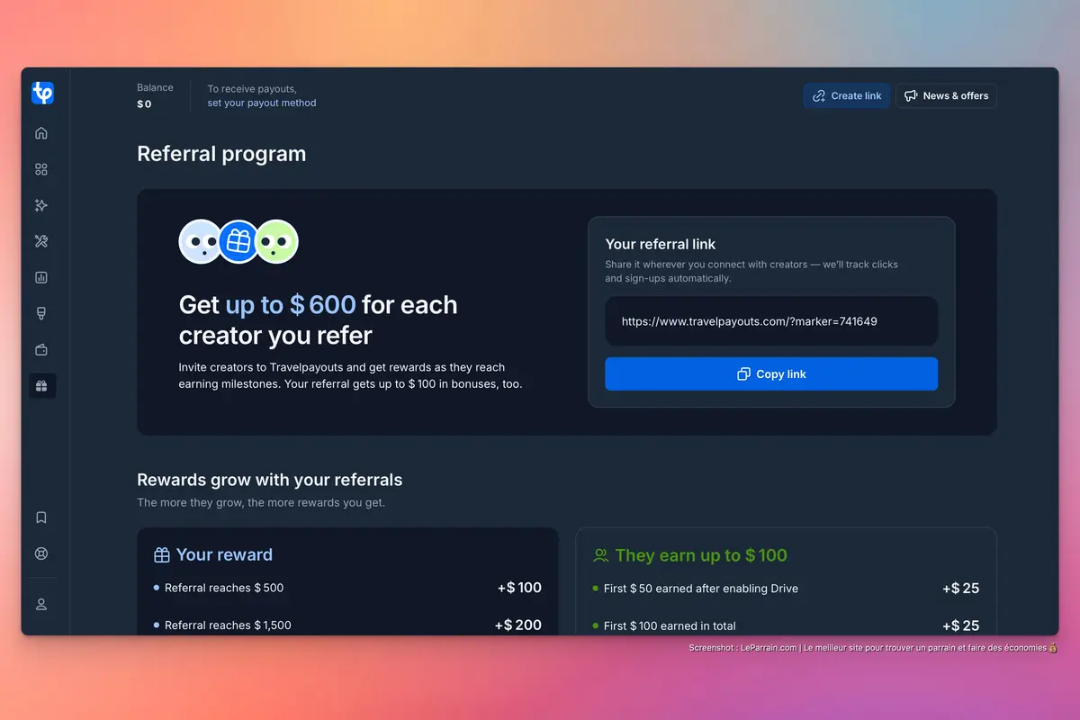 Capture Travelpayouts