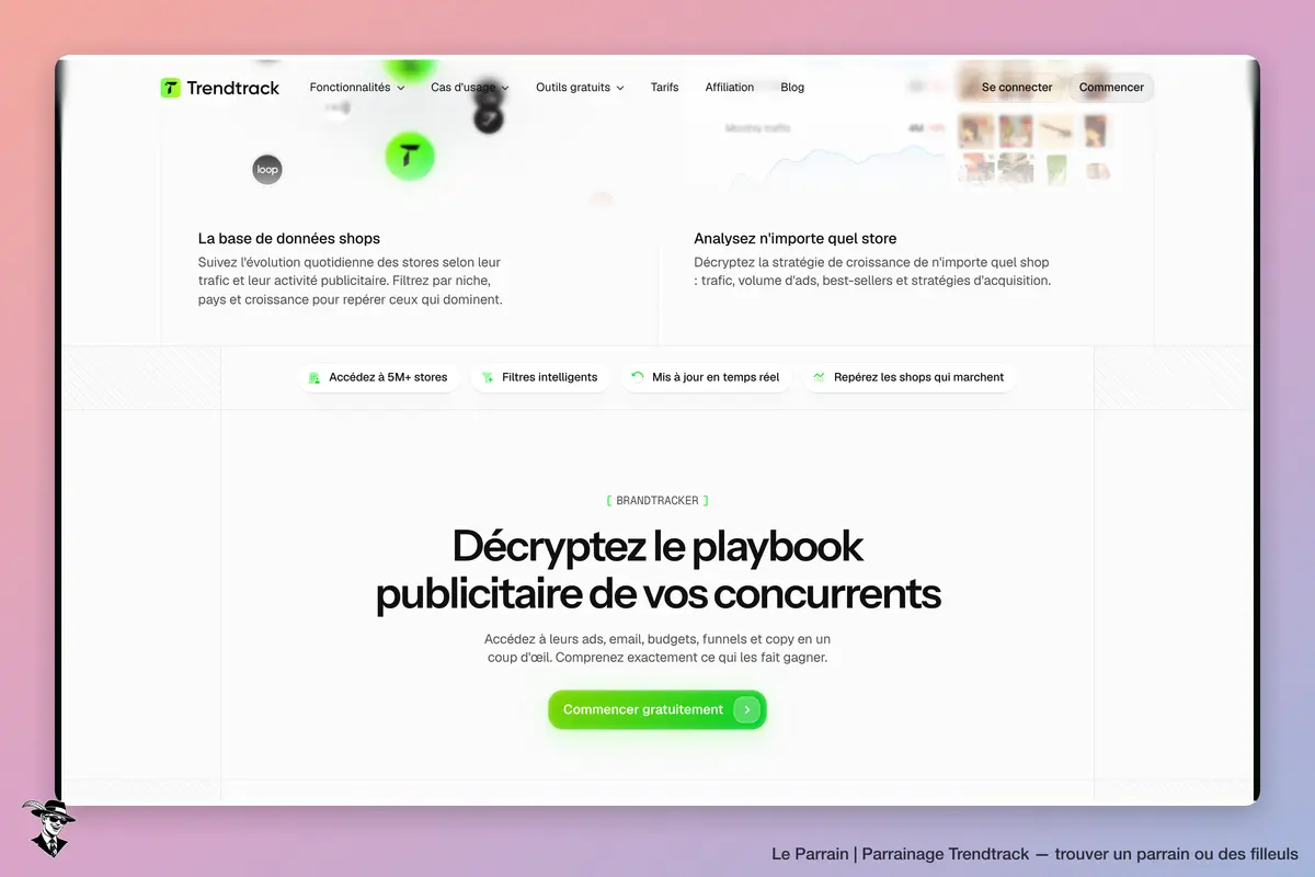 Capture d'écran de Trendtrack