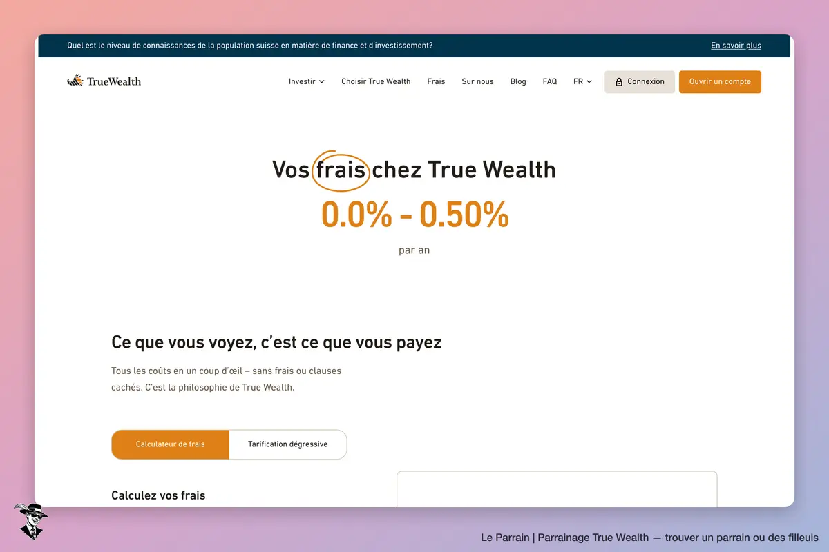 Capture d'écran de True Wealth