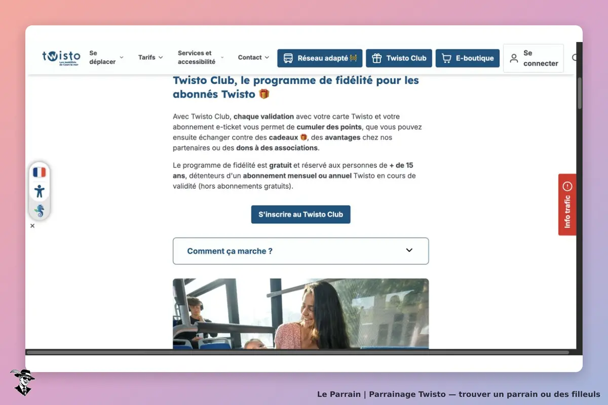 Twisto Club : accès réservé aux abonnés mensuels ou annuels à partir de 15 ans