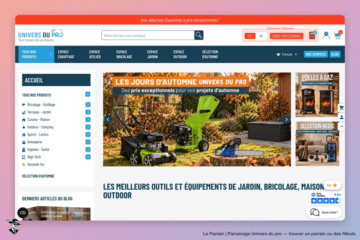 Capture d'écran de Univers du pro
