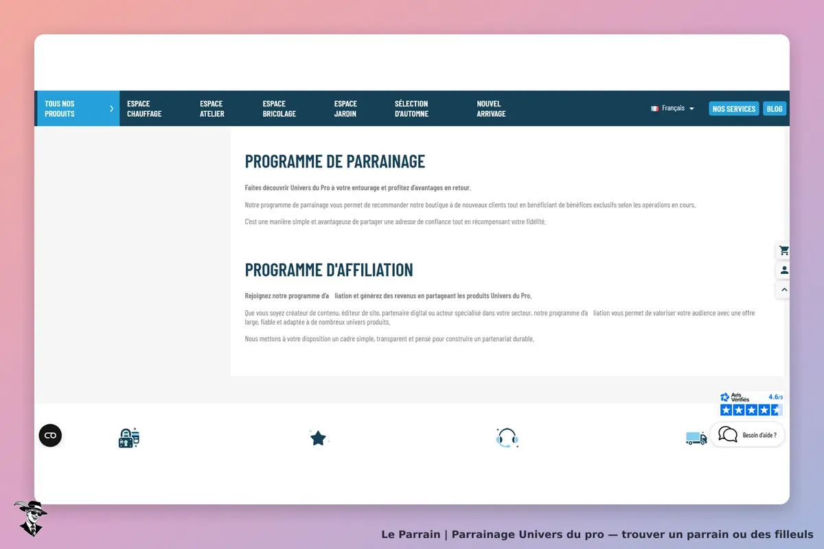 Programme de parrainage