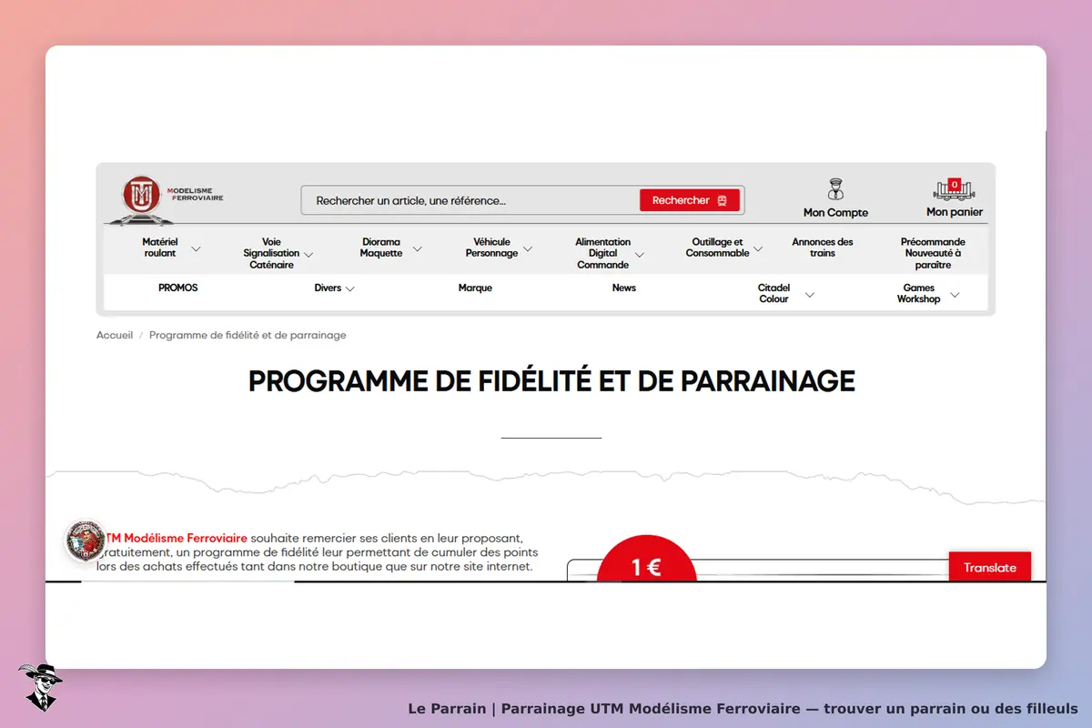 programme de parrainage