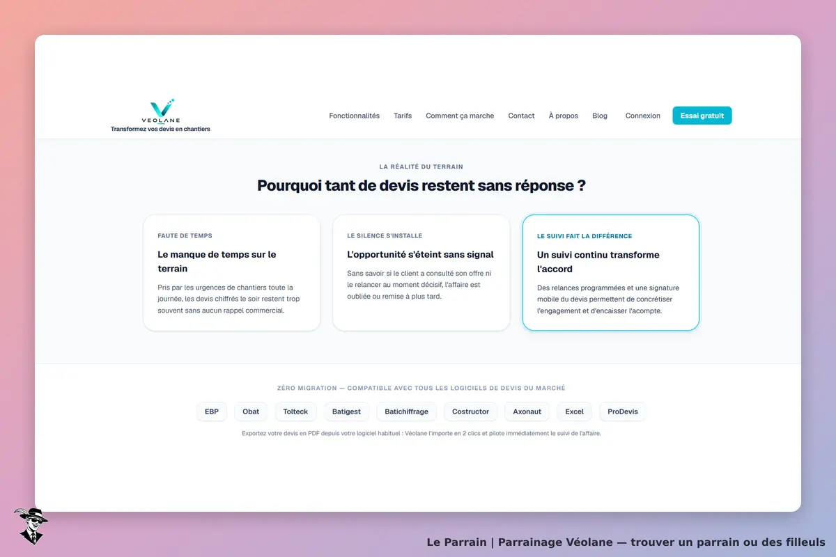 Véolane : page d'accueil avec des explications sur les devis et des solutions proposées
