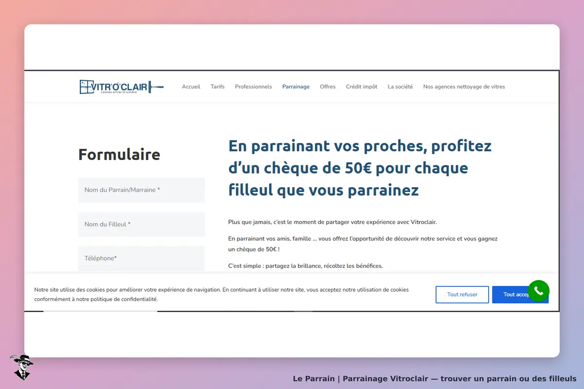 condition parrainage