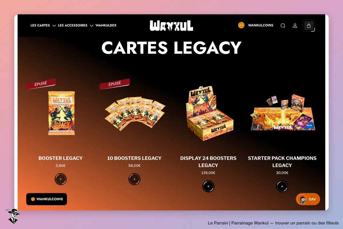 Page catégorie de Wankul