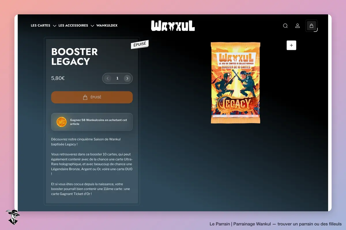 Page produit de Wankul