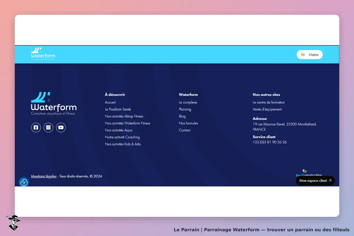 page oficiel
