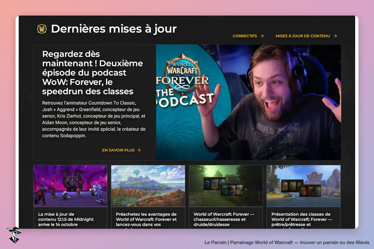 Capture d'écran de World of Warcraft