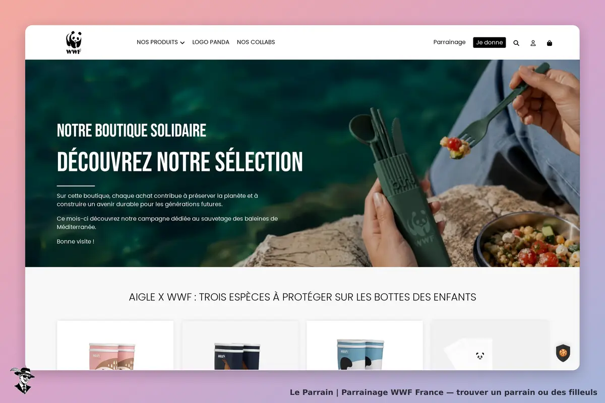 Page d'accueil de WWF France