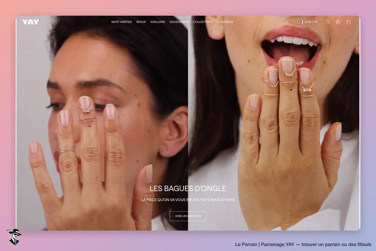 Page d'accueil de YAY