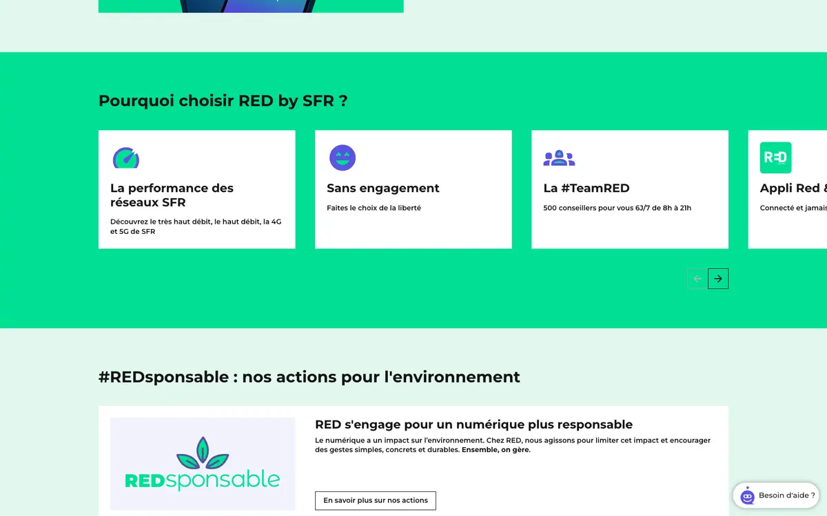 Aperçu du site Red by SFR
