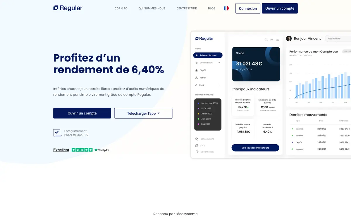 Aperçu du site Regular