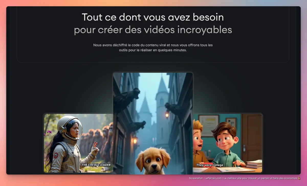 Capture d'écran 2 du programme de parrainage Revid