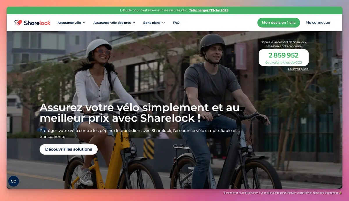 Capture d'écran 3 du programme de parrainage Sharelock