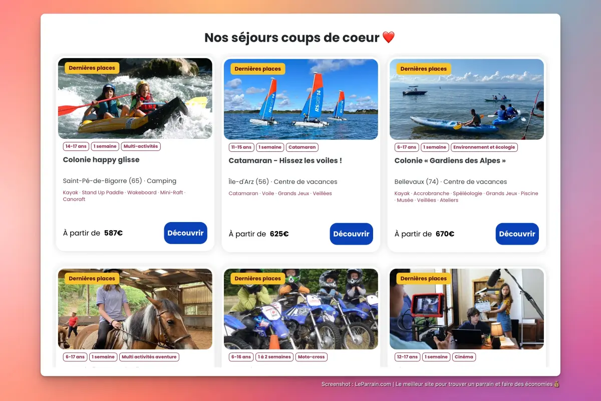 Capture d'écran 5 du programme de parrainage Totemia