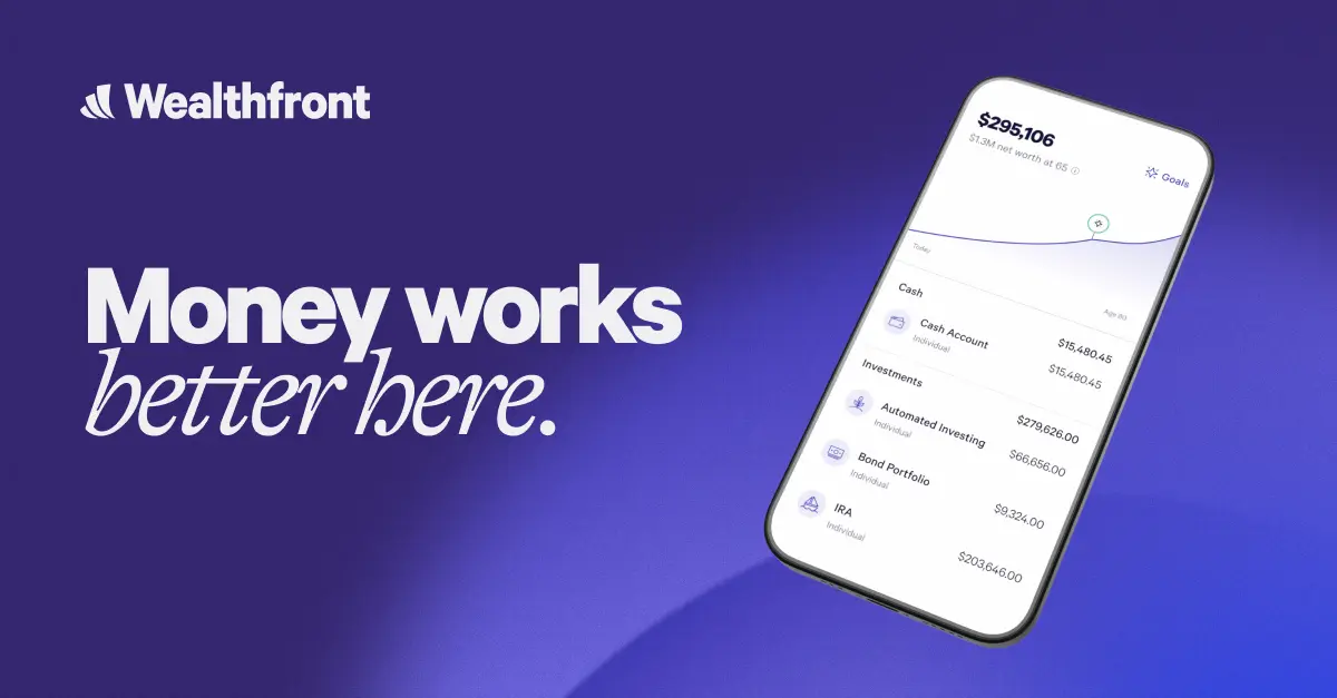 Capture d'écran de Money works better here | Wealthfront
