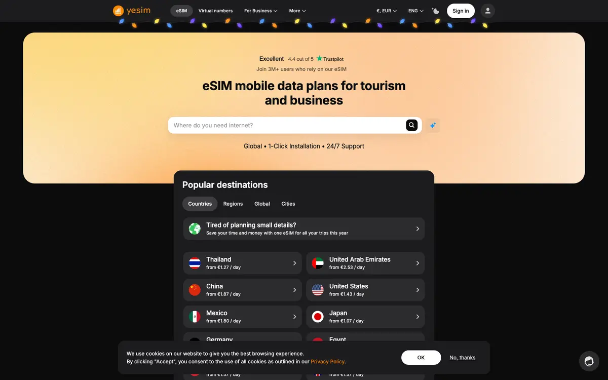 Aperçu du site Yesim