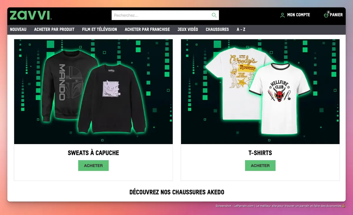Capture d'écran 5 du programme de parrainage Zavvi